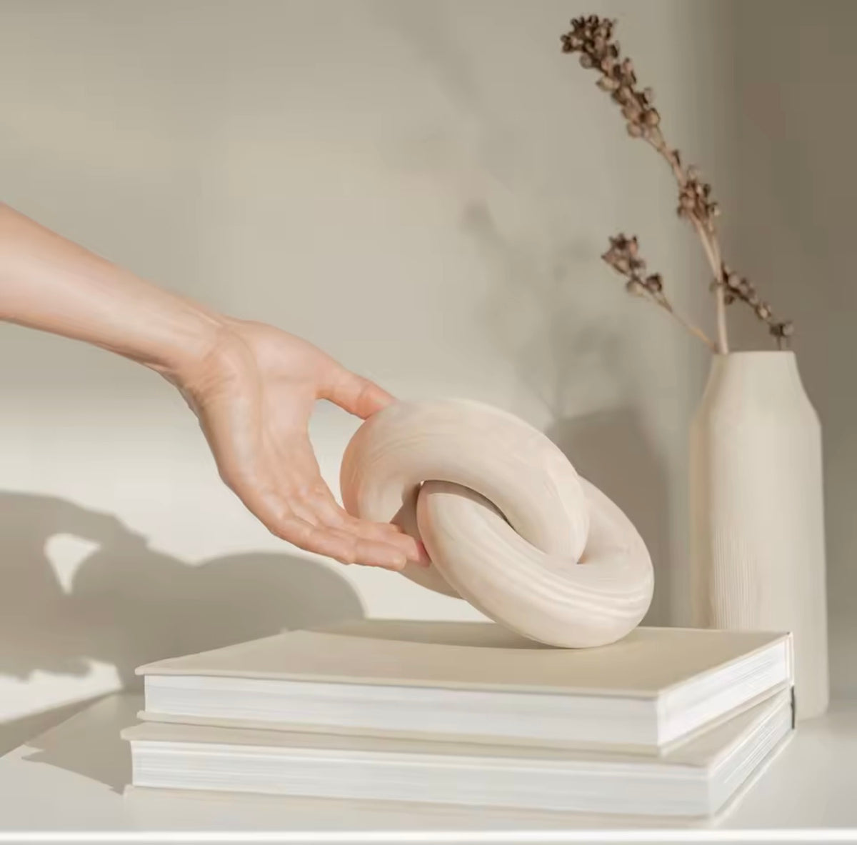 Solara Abstract Sculptural Loop Ornament