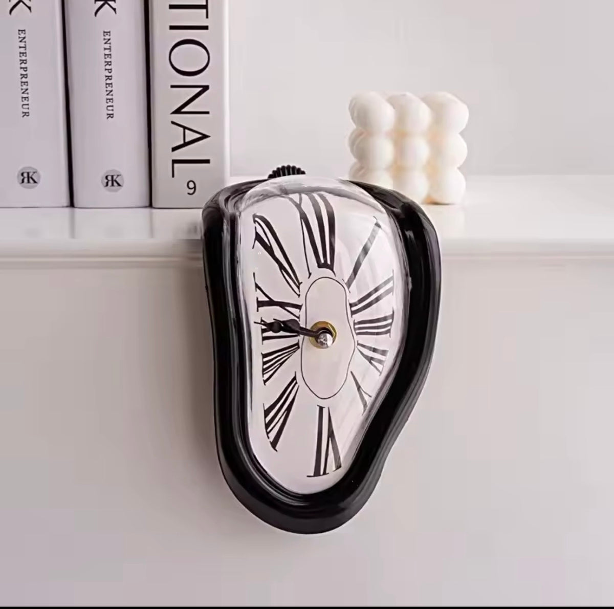 Melting Clock Shelf Decor