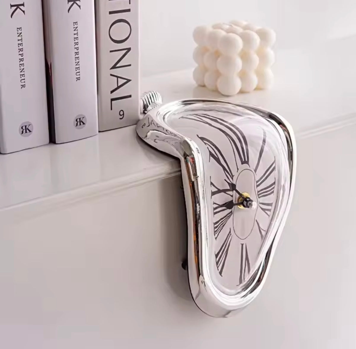 Melting Clock Shelf Decor